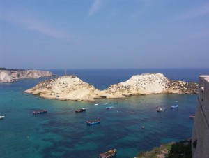 Visione dell'isolotto Vista dell'isolotto