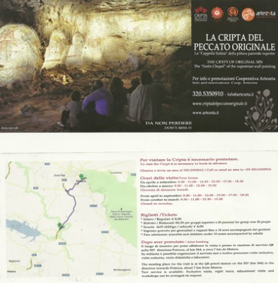 Deplinat Grotta del Peccato Matera Comuni Italiani fronte retro.jpg