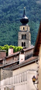il campanile della chiesa di Glorenza