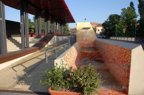 Castenaso - La nuova fontana sul ponte