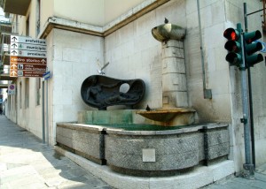 Fontana dedicata a “La Previdenza” a Sondrio