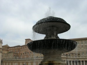 fontana piazza San Pietro
