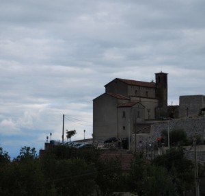 chiesa e campanile sul Sasso    c