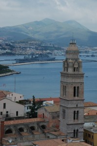 Il duomo di Gaeta ed il porto