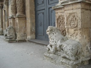 particolare della chiesa di S. Sebastiano a Palazzolo Acreide