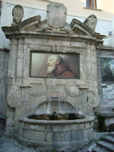 Parte iniziale  della Fontana dei  “SETTE CANALI “