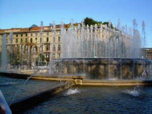 La fontana del Castello Sforzesco - Milano