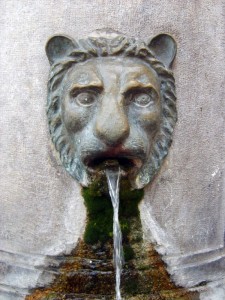 Particolare della fontana di Capua