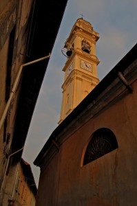 il campanile al tramonto