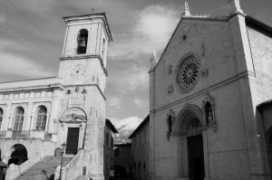 Norcia-Piazza del Comune e San Benedetto
