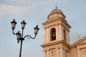 Campanile nel tramonto