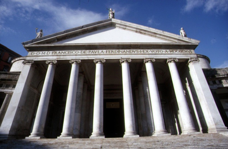 ''chiesa di san francesco di paola - prospettiva frontale'' - Napoli