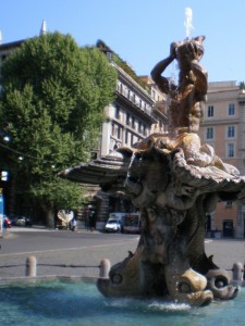fontana in piazza barberini