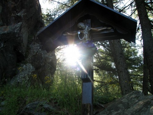 Campodolcino - La "Luce di Gesù" salendo all'Alpe Angeloga