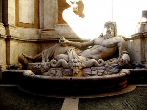 Fontana romana.