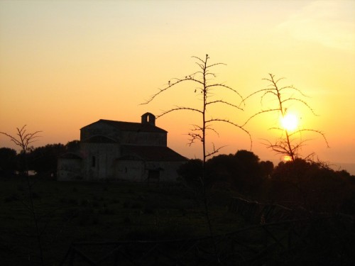 San Nicandro Garganico - chiesa di monte d'elio - tramonto
