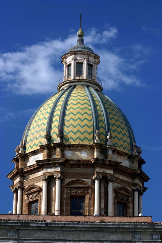 ''particolare della cupola della chiesa di S Giuseppe dei Teatini'' - Palermo