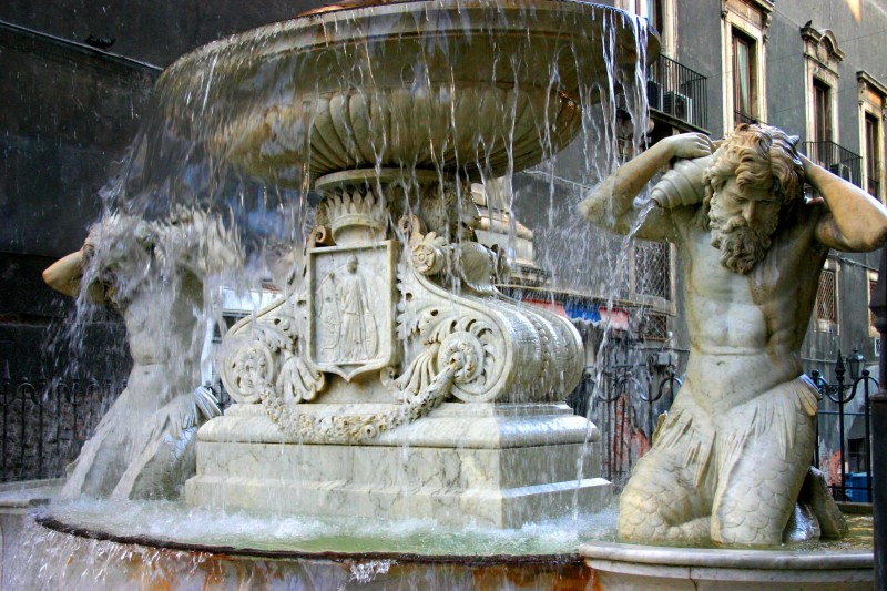 ''particolare della Fontana dell’Amenano'' - Catania