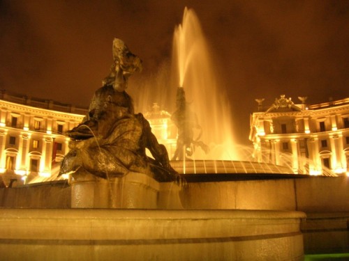 Roma - La fontana di piazza della Repubblica