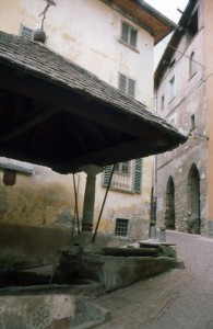 Caratteristica fontana a Grosotto