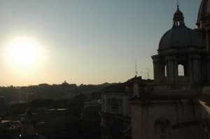 San Pietro al tramonto