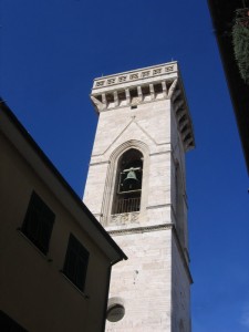 Particolare del campanile Duomo Orbetello