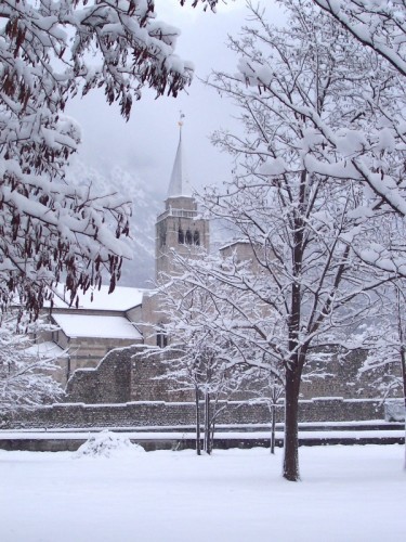 Venzone - il Duomo sotto la neve 2