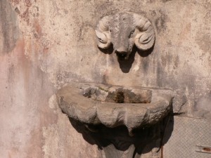 sul piazzale del santuario