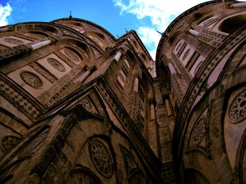 Monreale - Dietro l'Abside del Duomo di Monreale