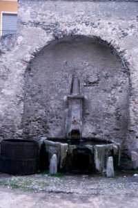 Fontana nel centro storico di Tirano