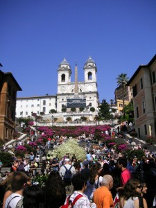 Fiori, colori e Trinità dei monti