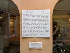 descrizione fontana delle tette