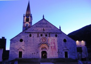 San Gaudenzio al crepuscolo