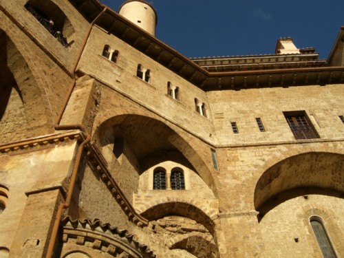 Subiaco - Particolare del Monastero di San Benedetto di Subiaco (Roma)