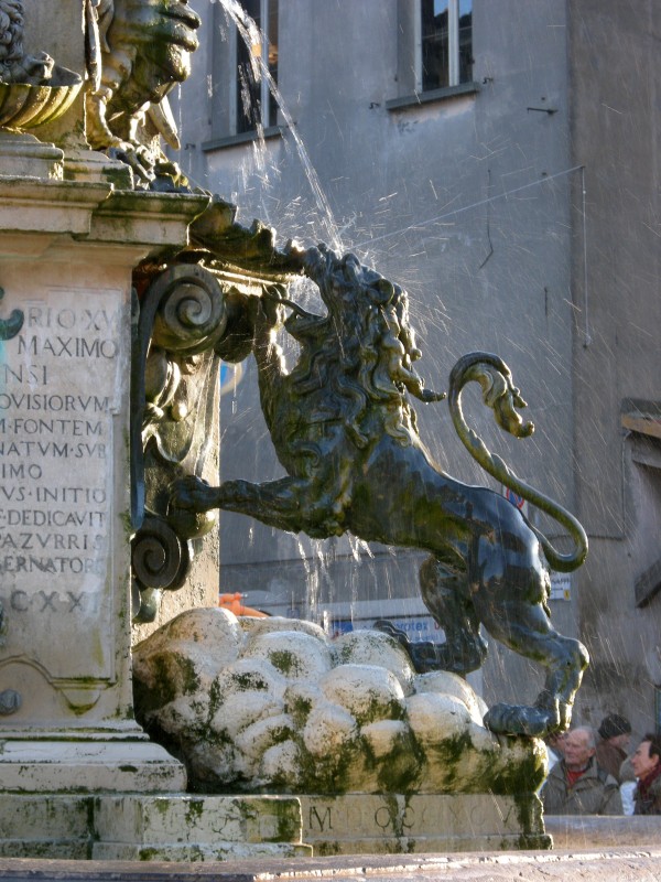 ''Fontana della piazza: particolare del leone'' - Faenza