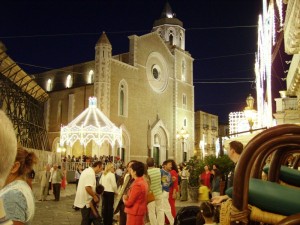 il Duomo la sera del ferragosto