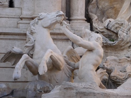 Roma - La perfezione in un particolare di fontana di Trevi