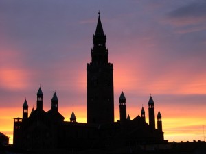 Cattedrale e Duomo di Cremona, tramonto