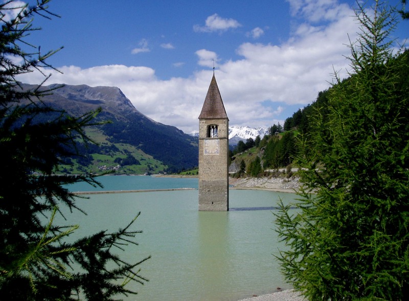 ''Campanile Sommerso  Lago resia'' - Bolzano
