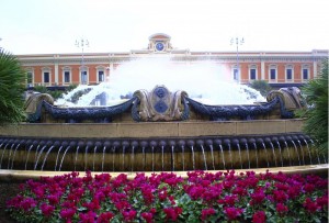 fontana vicino la stazione