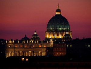 San Pietro al tramonto