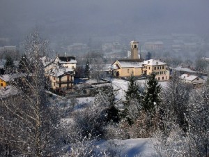 Panorama su Zermen con Chiesa