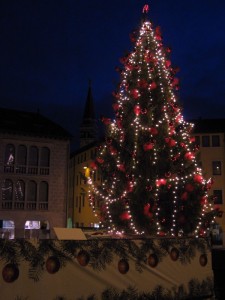 Nella penombra di Sacile, ecco il campanile!!!!