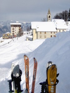 Una Chiesa tra gli sci