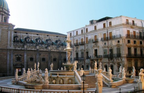 Palermo - Fontana di piazza Pretoria (piazza della "Vergogna")