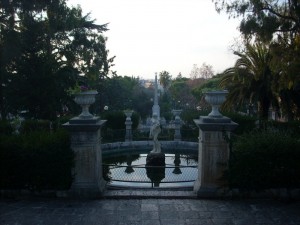 Fontana Villa Garibaldi con panoramica