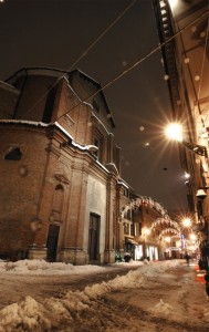 San Nicolò sotto la neve