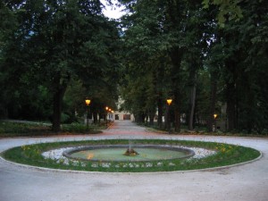 La bella fontana del parco antico di Roncegno Terme - Trentino