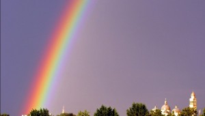 Arcobaleno su Santa Giustina