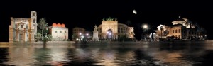 Panorama di Palermo Notturna